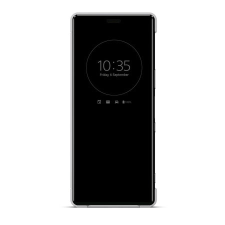 Official Sony Xperia 5 Style Cover View Case - Grey