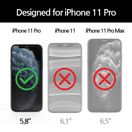 Protection d'écran iPhone 11 Pro Whitestone Dome Glass Full Cover