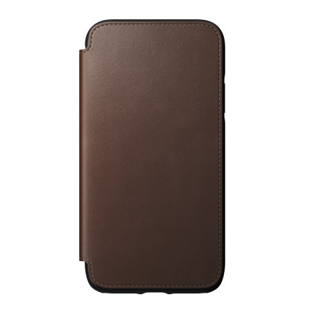 Coque iPhone 11 Nomad Folio en cuir Horween – Marron rustique