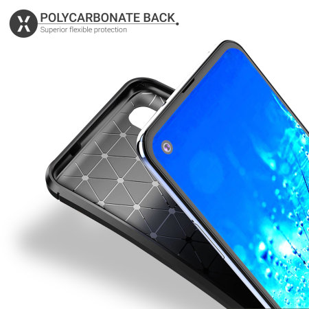 Olixar Carbon Fibre Motorola One Action Case - Black