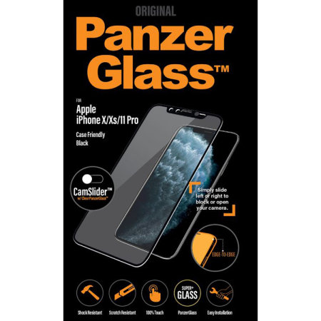 Protection d'écran iPhone 11 Pro PanzerGlass en verre trempé – Noir