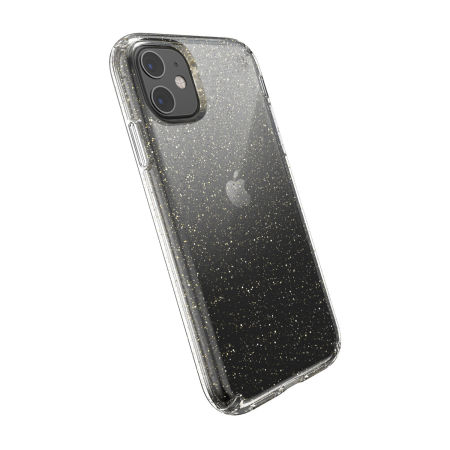 Coque iPhone 11 Speck Presidio – Transparent / pailleté