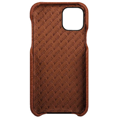 Coque iPhone 11 Pro Max Vaja Grip Premium en cuir véritable – Marron