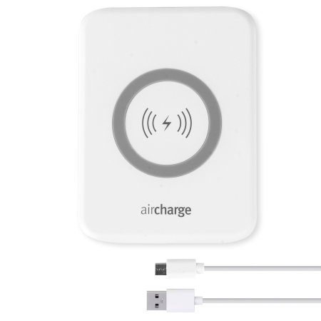 aircharge Slimline iPhone 11 Qi Wireless Charging Pad - White