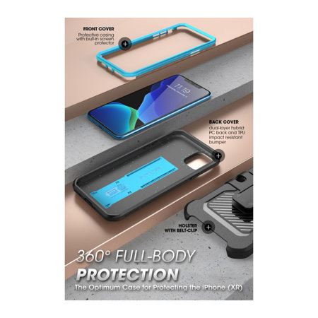 Coque iPhone 11 Pro Max i-Blason UB Pro & Protection d'écran – Bleu