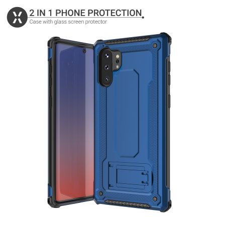 Coque Galaxy Note 10 Plus Olixar Manta & Protection d'écran – Bleu