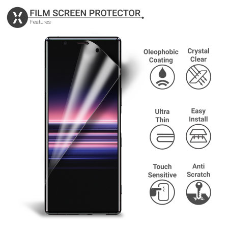 Olixar Sony Xperia 5 Film Screen Protector 2-in-1 Pack