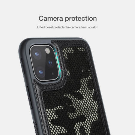 Nillkin Camo Cover iPhone 11 Pro Tough Cover Case - Black