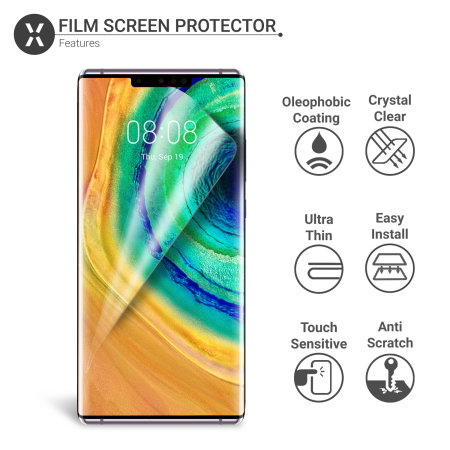 Olixar Huawei Mate 30 Pro Film Screen Protector 2-in-1 Pack