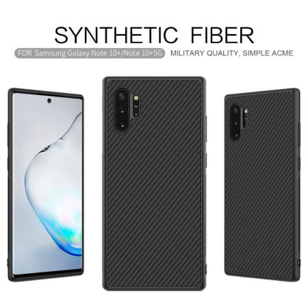 Nillkin Synthetic Fibre Samsung Galaxy Note 10 Plus Case - Black