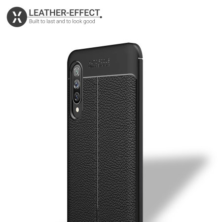 Olixar Attache Samsung A90 5G Leather-Style Case - Black