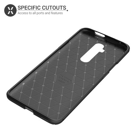 Olixar Carbon Fibre OnePlus 7T Pro Case - Black