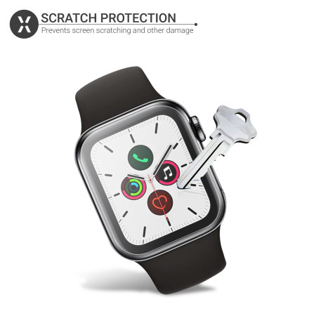 Protection d'écran Apple Watch 5 40mm Olixar film TPU – Pack de 2