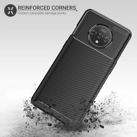 Olixar Carbon Fibre OnePlus 7T Case - Black