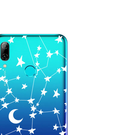 LoveCases Huawei P Smart 2019 Gel Case - White Stars And Moons