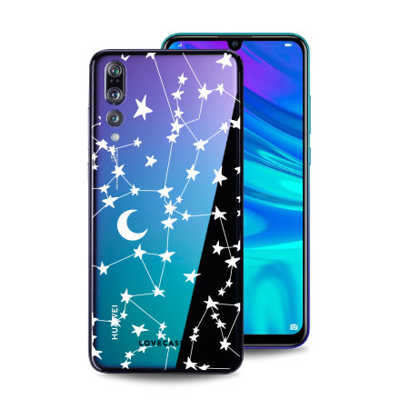 LoveCases Huawei P20 Pro Gel Case - White Stars And Moons