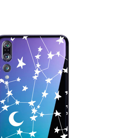 LoveCases Huawei P20 Pro Gel Case - White Stars And Moons