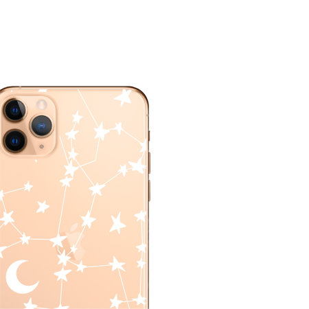 LoveCases iPhone 11 Pro Gel Case - White Stars And Moons