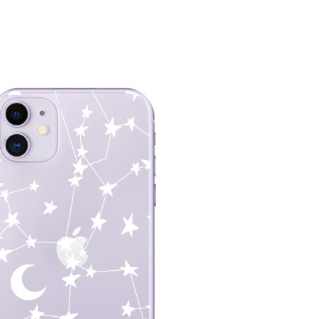 LoveCases iPhone 11 Gel Case - White Stars And Moons