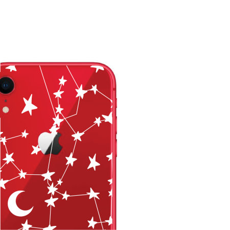 LoveCases iPhone XR Gel Case - White Stars And Moons