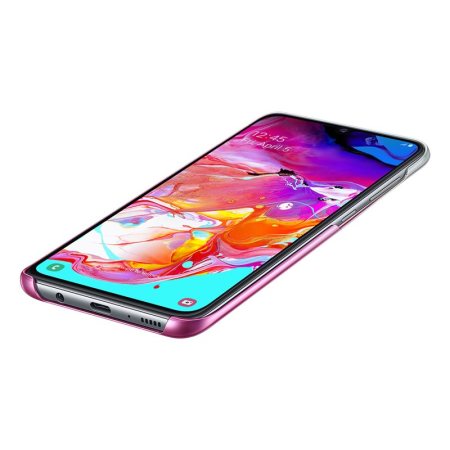 Official Samsung Galaxy A70s Gradation Cover Case - Pink