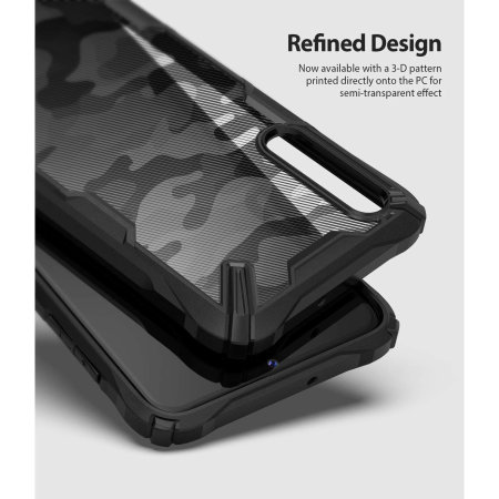 Funda Samsung Galaxy A70s Rearth Ringke Fusion - Militar Negra