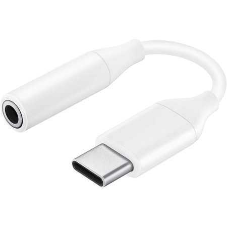 Official Samsung USB-C To Headphone Jack 3.5mm Aux Adapter - White