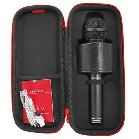 Forever Karaoke Microphone With Bluetooth Speaker - Black