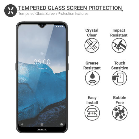 Protection d'écran Nokia 7.2 Olixar en verre trempé 9H