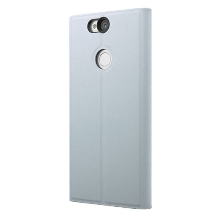 Official Sony Xperia XA2 Plus Style Cover Stand Case - Silver