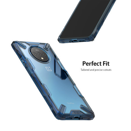 Ringke Fusion X OnePlus 7T kova kotelo - Space sininen