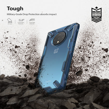 Ringke Fusion X OnePlus 7T kova kotelo - Space sininen