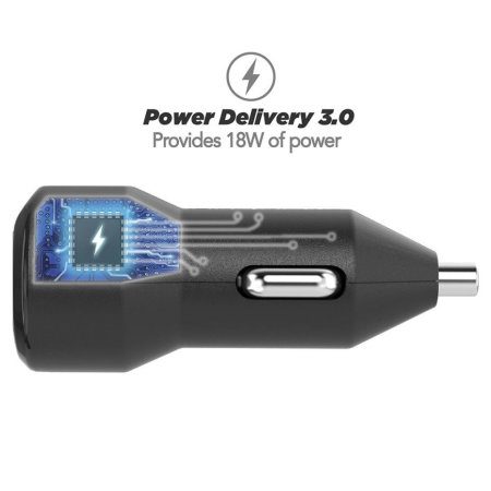 Scosche PowerVolt USB A / USB-C Note 10 Plus Dual Car Charger - Black