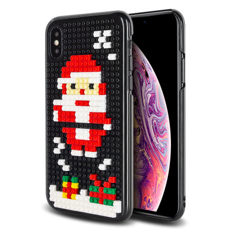 SCRAP - Olixar Mini Block iPhone XS / X Christmas Case - Santa Clause