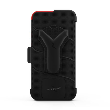 Zizo Bolt Series Google Pixel 4 XL Case & Screen Protector - Black/Red