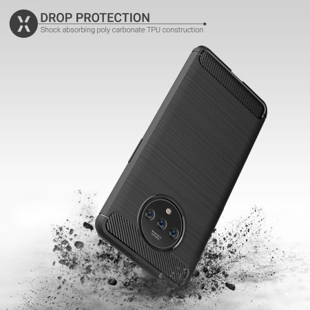 Olixar Sentinel OnePlus 7T Case & Glass Screen Protector - Black