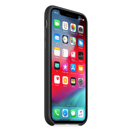 Official Apple iPhone XS Silicone Case - Black