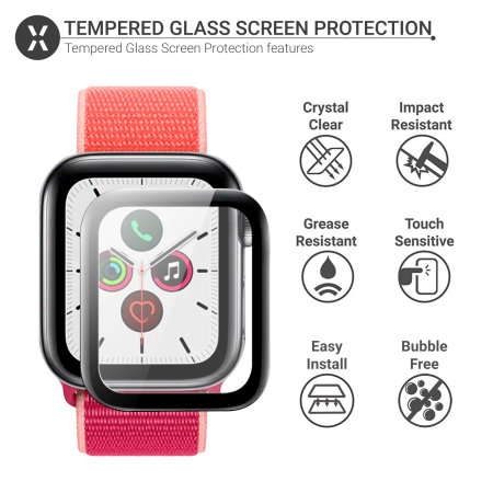 Olixar Scratch-Resistant 40mm Screen Protector - For Apple Watch Series SE/ 6 / 5 / 4