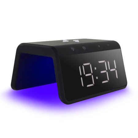 Ksix Smart Alarm Clock 2 With Qi Fast Charge Wireless Charger - Black