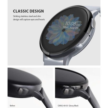 Ringke Galaxy Watch Active 2 40mm Bezel Styling Protector - Black