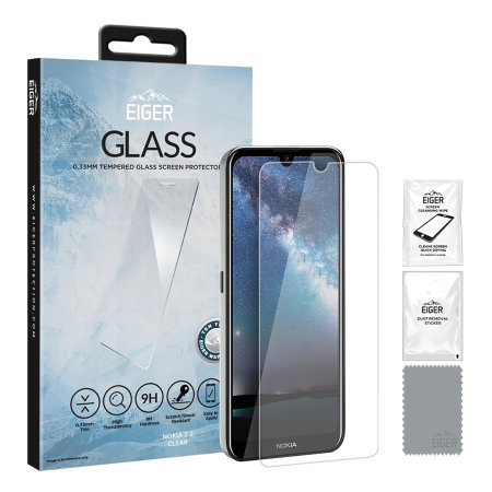 Eiger 2.5D Nokia 2.2 Glass Screen Protector - Clear