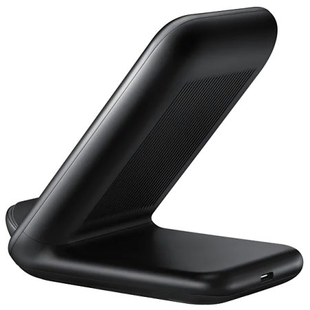 Official Samsung Black Fast Wireless Charger Stand EU Plug 15W - For Samsung Galaxy S10