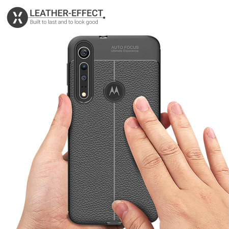 Funda Motorola Moto G8 Play Olixar Attache Tipo Cuero - Negra