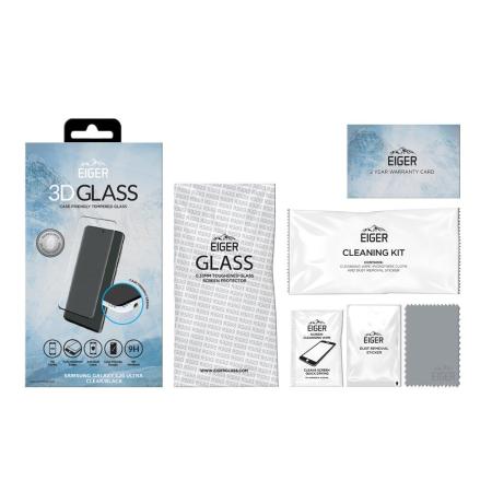 Eiger 3D Samsung S20 Ultra Case Friendly Screen Protector- Clear/Black
