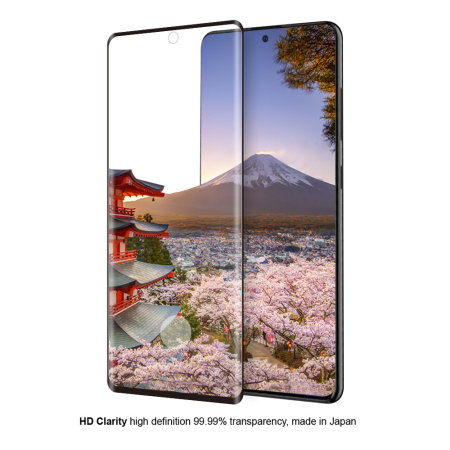 Eiger 3D Samsung A71 herdet glass Beskyttelsesfilm Gjennomsiktig Svart