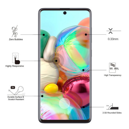 Protection d'écran Samsung Galaxy A71 Eiger 3D en verre trempé