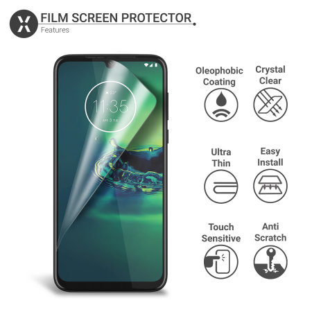 Olixar Motorola Moto G8 Plus Film Screen Protector 2-in-1 Pack