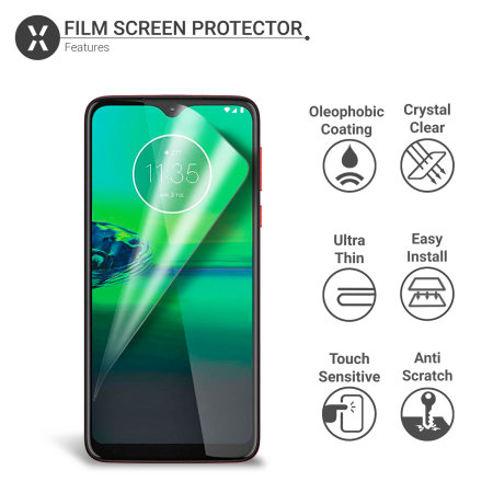 Olixar Motorola Moto G8 Play Film Screenprotector - 2 eenheden