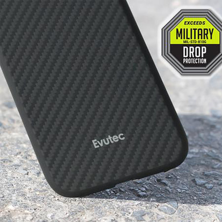 Evutec Karbon iPhone 11 Cover Case & Magnetic Car Vent Mount - Black