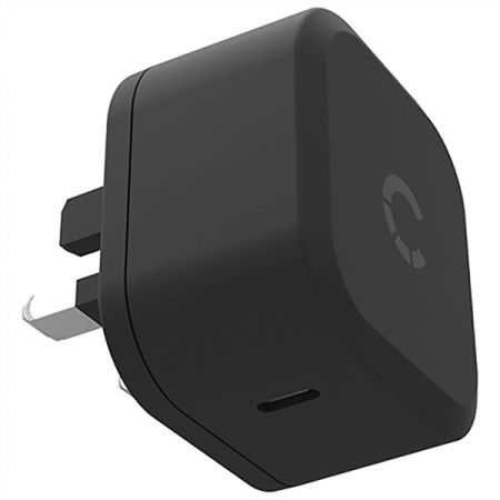 Cygnett 18W PD Single USB-C Wall Charger - UK plug - Black